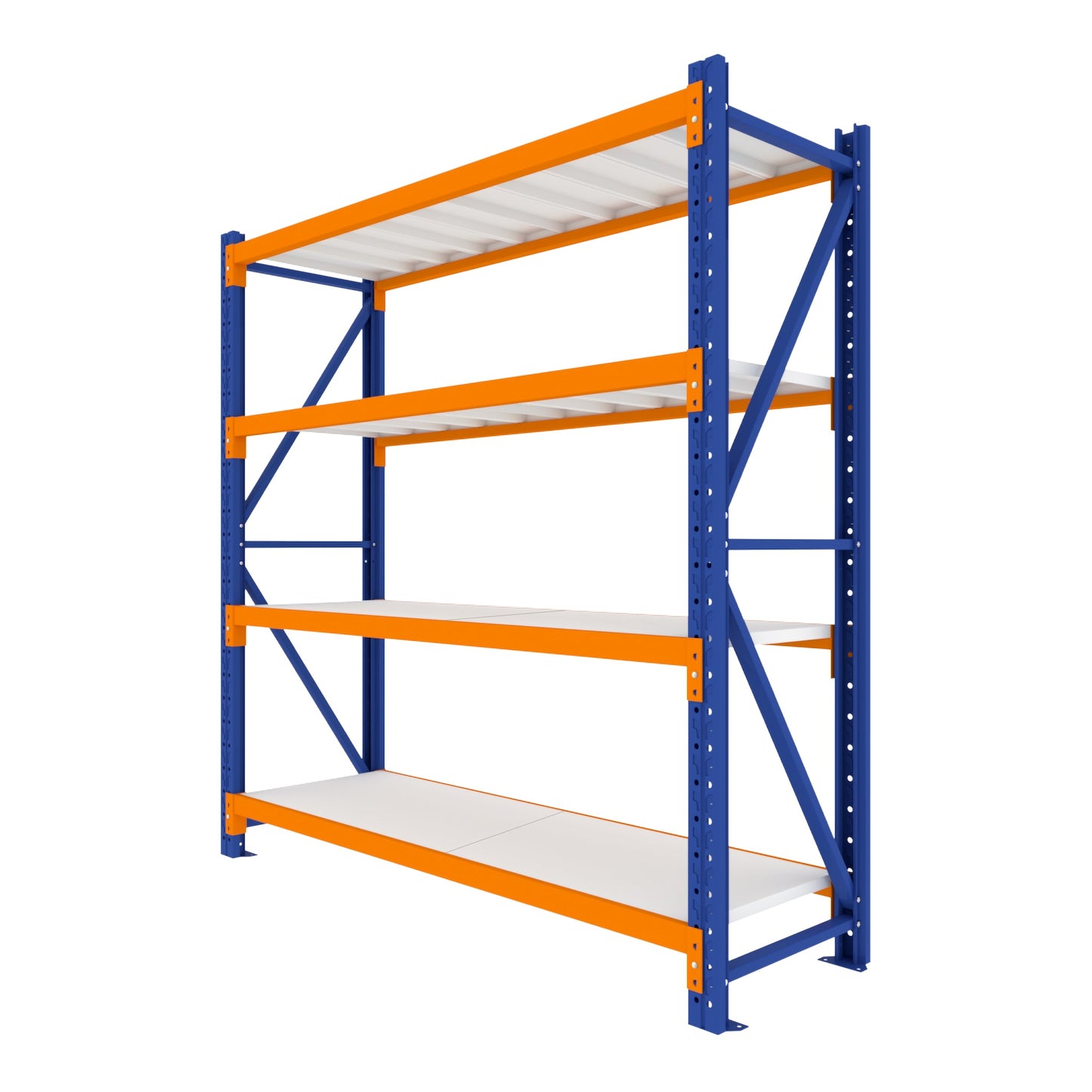 4 Tier Heavy Duty Warehouse Shelving 2000H x 2000L x 600D  Steelmates