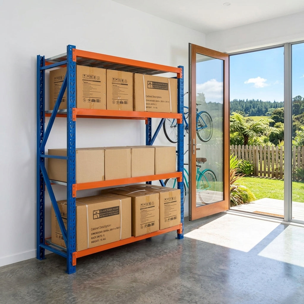 4 Tiers 2m x 2m x 0.6m Garage Shelving  steelmates