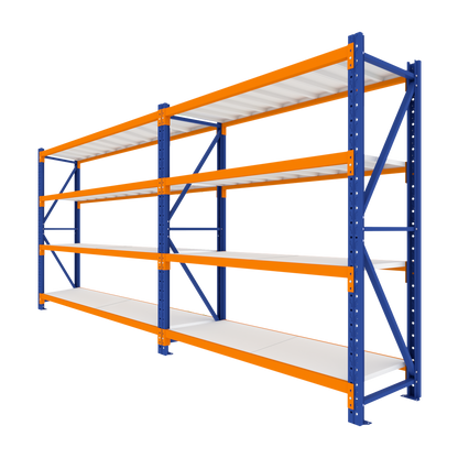 4 Tier Heavy Duty Garage Shelving 3920W x 2000H x 600D  Steelmates