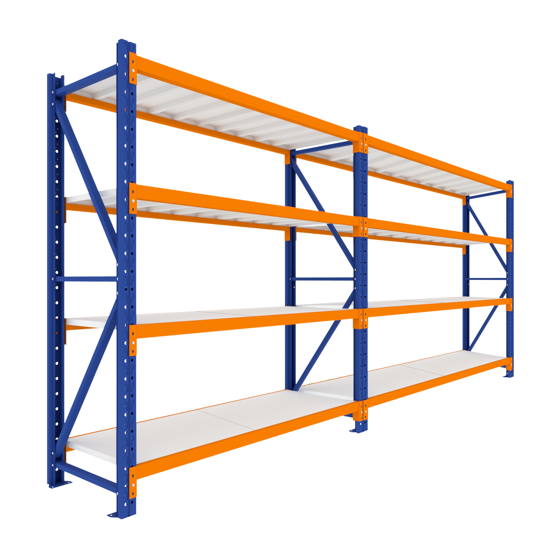 4 Tier Heavy Duty Garage Shelving 3920W x 2000H x 600D  Steelmates