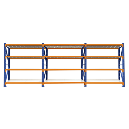 4 Tier Heavy Duty Garage Shelving 5840W x 2000H x 600D  Steelmates