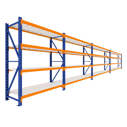 4 Tier Heavy Duty Garage Shelving 7760W x 2000H x 600D  Steelmates