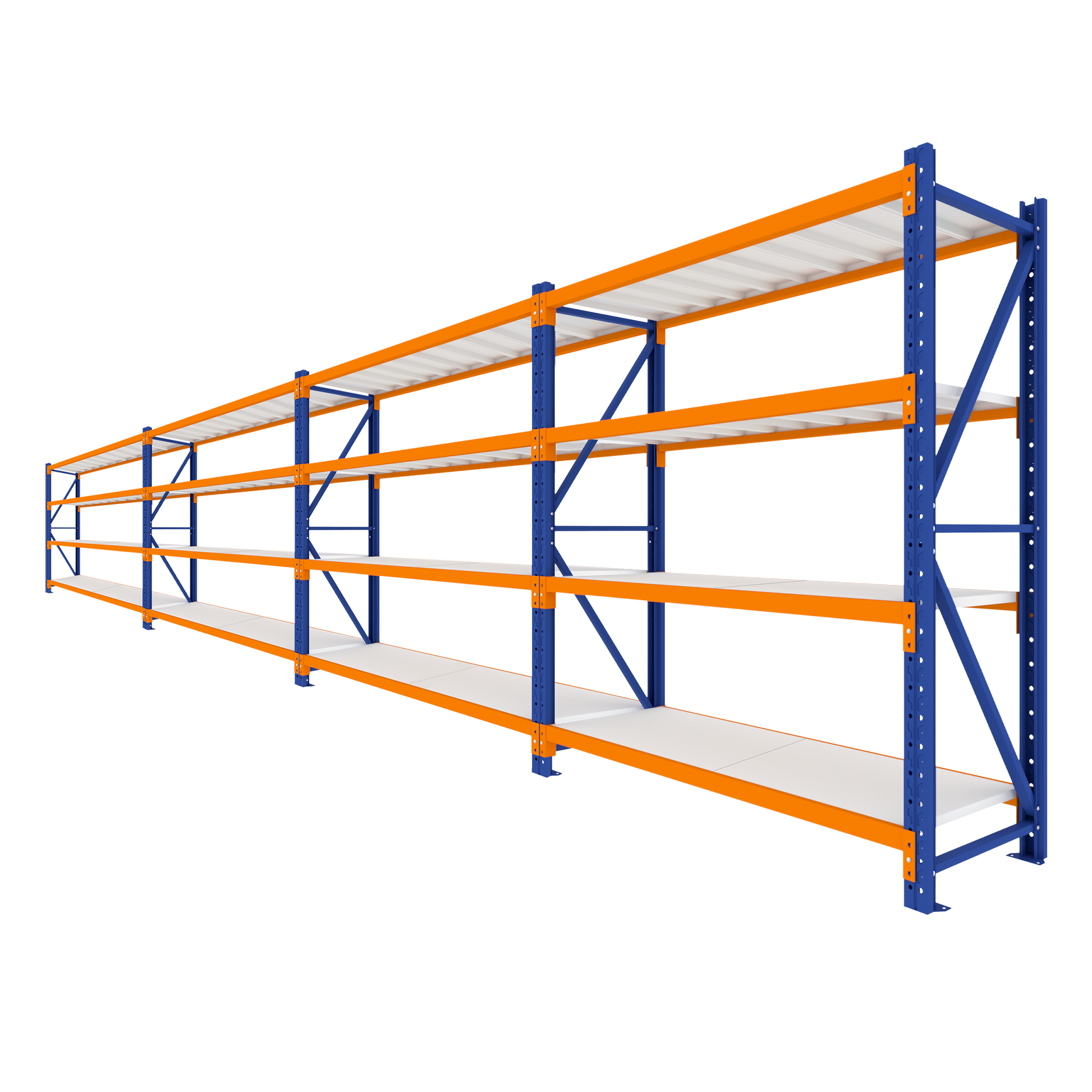 4 Tier Heavy Duty Garage Shelving 7760W x 2000H x 600D  Steelmates