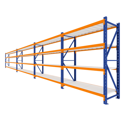 4 Tier Heavy Duty Garage Shelving 7760W x 2000H x 600D  Steelmates