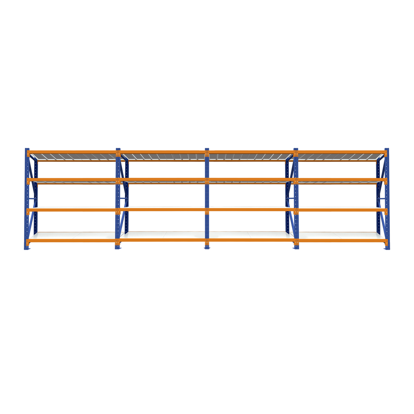 4 Tier Heavy Duty Garage Shelving 7760W x 2000H x 600D  Steelmates