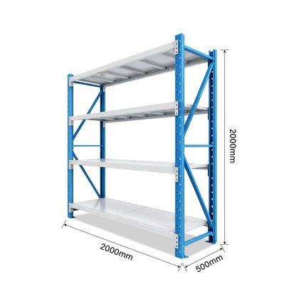 4 Tiers 1.96m x 2m x 0.5m Storage Shelving  Steelmates
