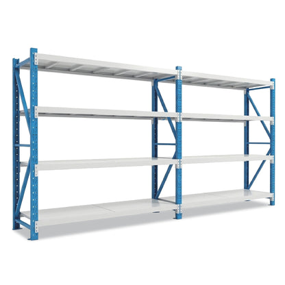 4 Tiers 3.88m x 2m x 0.5m Storage Shelving  Steelmates