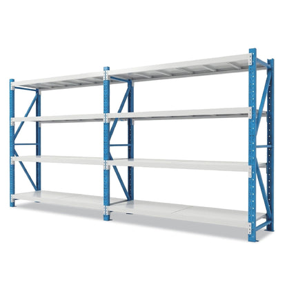 4 Tiers 3.88m x 2m x 0.5m Storage Shelving  Steelmates