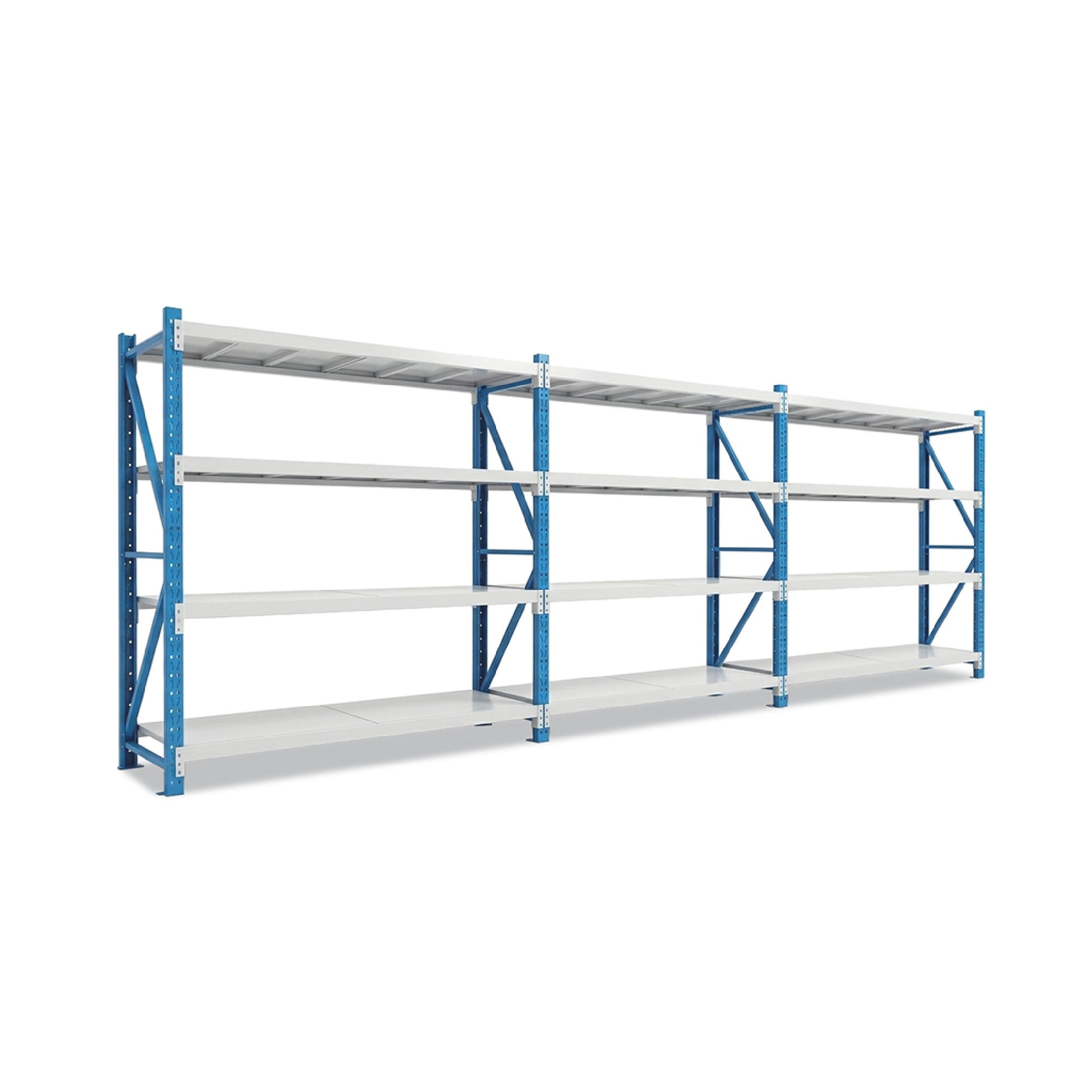 4 Tiers 5.795m x 2m x 0.5m Storage Shelving  Steelmates