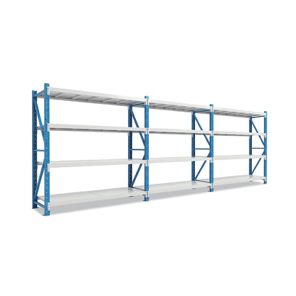 4 Tiers 5.795m x 2m x 0.5m Storage Shelving  Steelmates