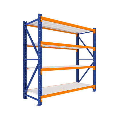 Extra Wide Single Bay Heavy Duty Shelving 2000 L x 2000 H x 900 D  Steelmates