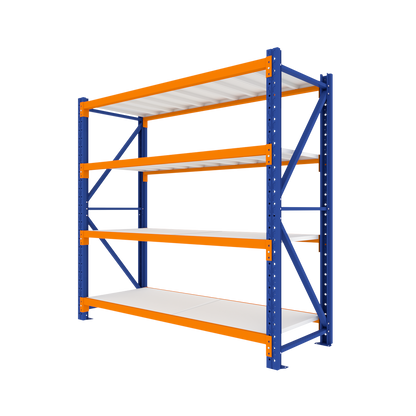 Extra Wide Single Bay Heavy Duty Shelving 2000 L x 2000 H x 900 D  Steelmates