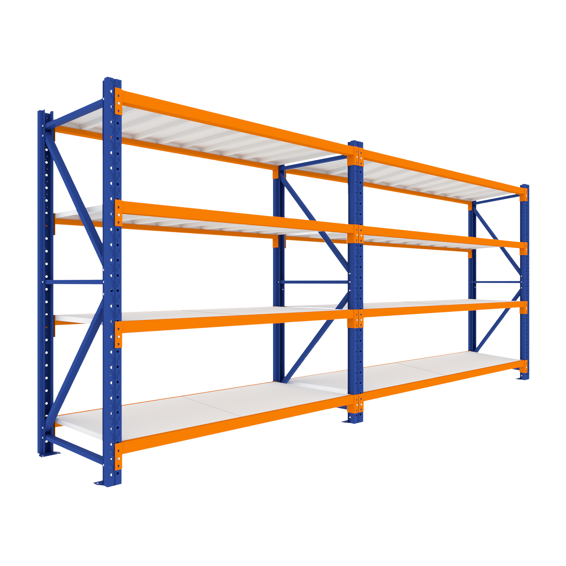 Extra Wide Double Bay Heavy Duty Shelving 3920 L x 2000 H x 900 D  Steelmates