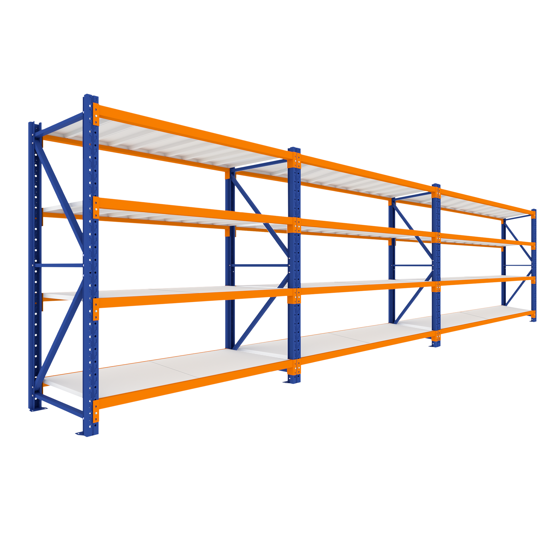Extra Wide Triple Bay Heavy Duty Shelving 5840 L x 2000 H x 900 D  Steelmates