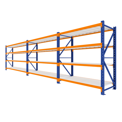 Extra Wide Triple Bay Heavy Duty Shelving 5840 L x 2000 H x 900 D  Steelmates