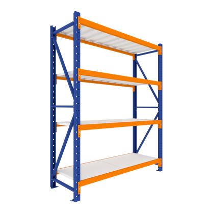 2.5M Tall Single Bay Heavy Duty Shelving 2000L X 2500H X 600D  Steelmates