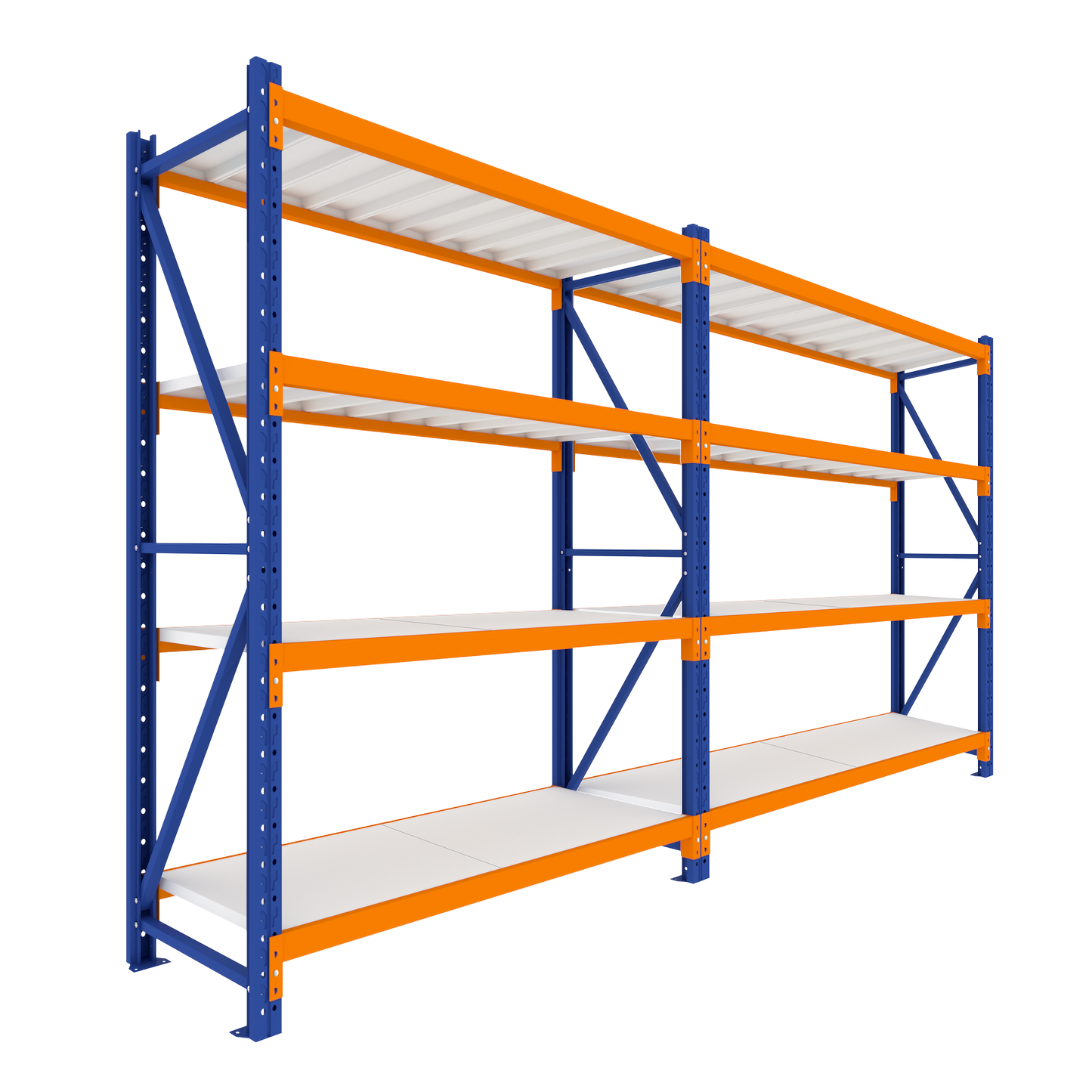 2.5M Tall Double Bay heavy duty shelving 3920L X 2500H X 600D  Steelmates