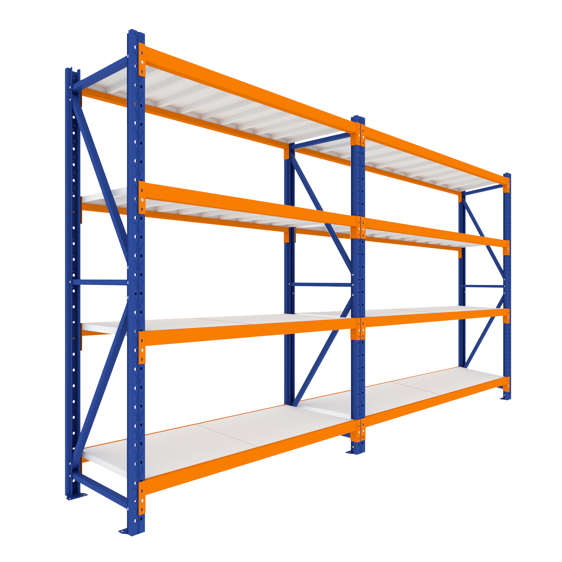 2.5M Tall Double Bay heavy duty shelving 3920L X 2500H X 600D  Steelmates