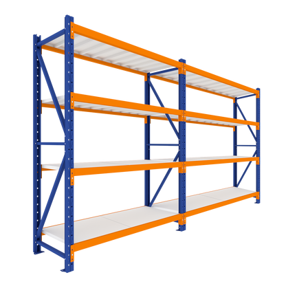 2.5M Tall Double Bay heavy duty shelving 3920L X 2500H X 600D  Steelmates