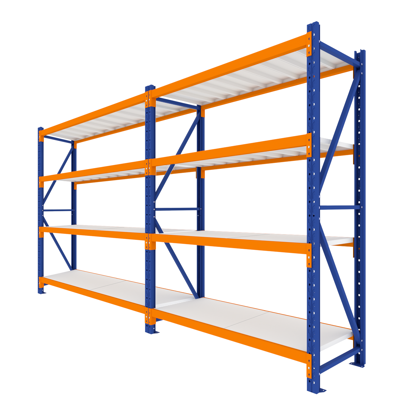 2.5M Tall Double Bay heavy duty shelving 3920L X 2500H X 600D  Steelmates