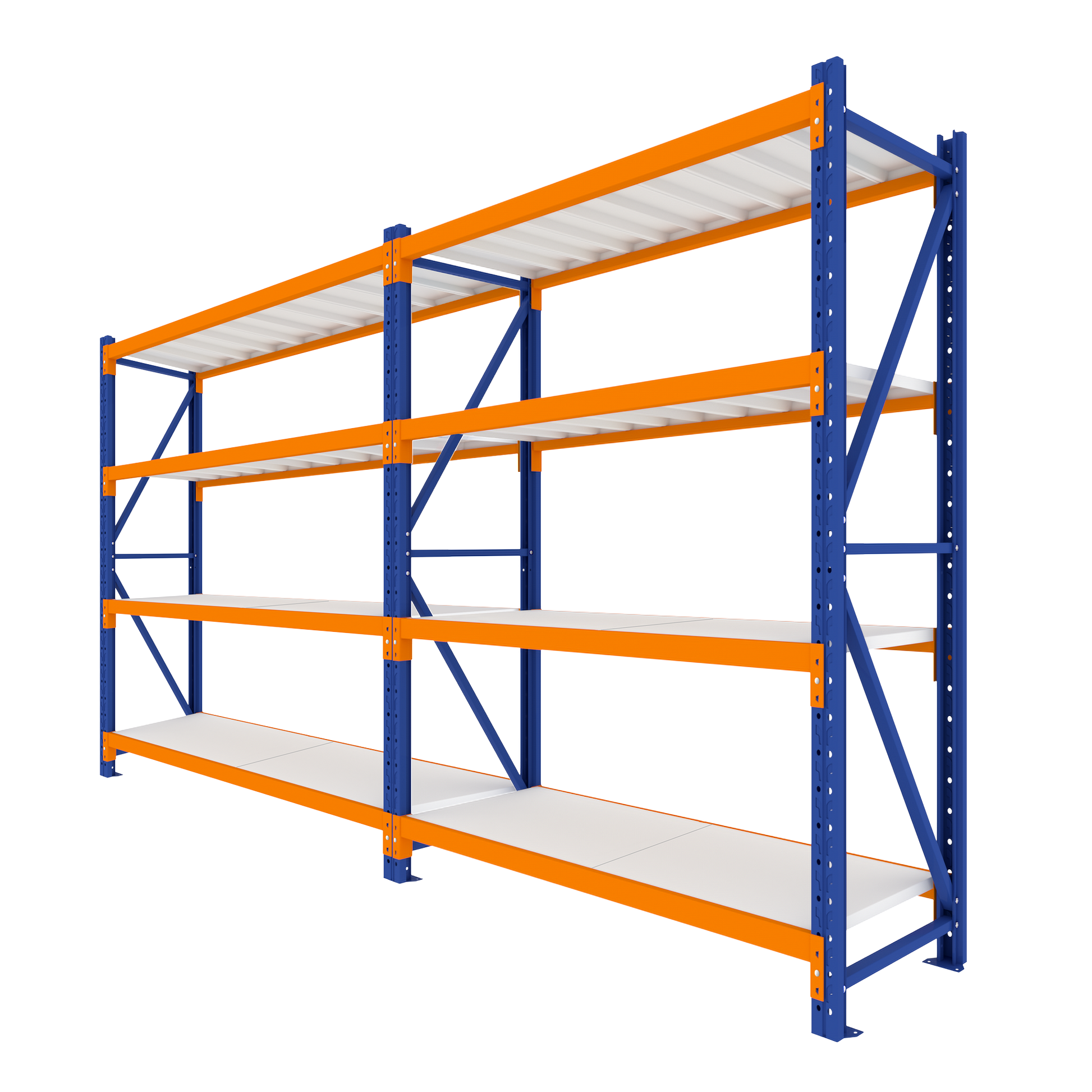 2.5M Tall Double Bay heavy duty shelving 3920L X 2500H X 600D  Steelmates