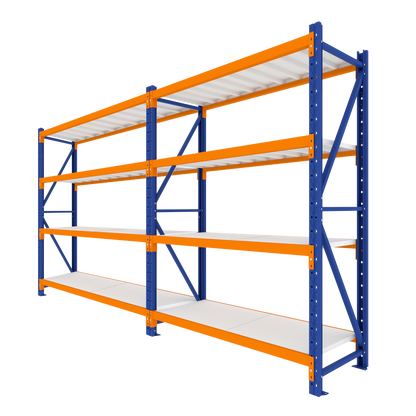 2.5M Tall Double Bay heavy duty shelving 3920L X 2500H X 600D  Steelmates