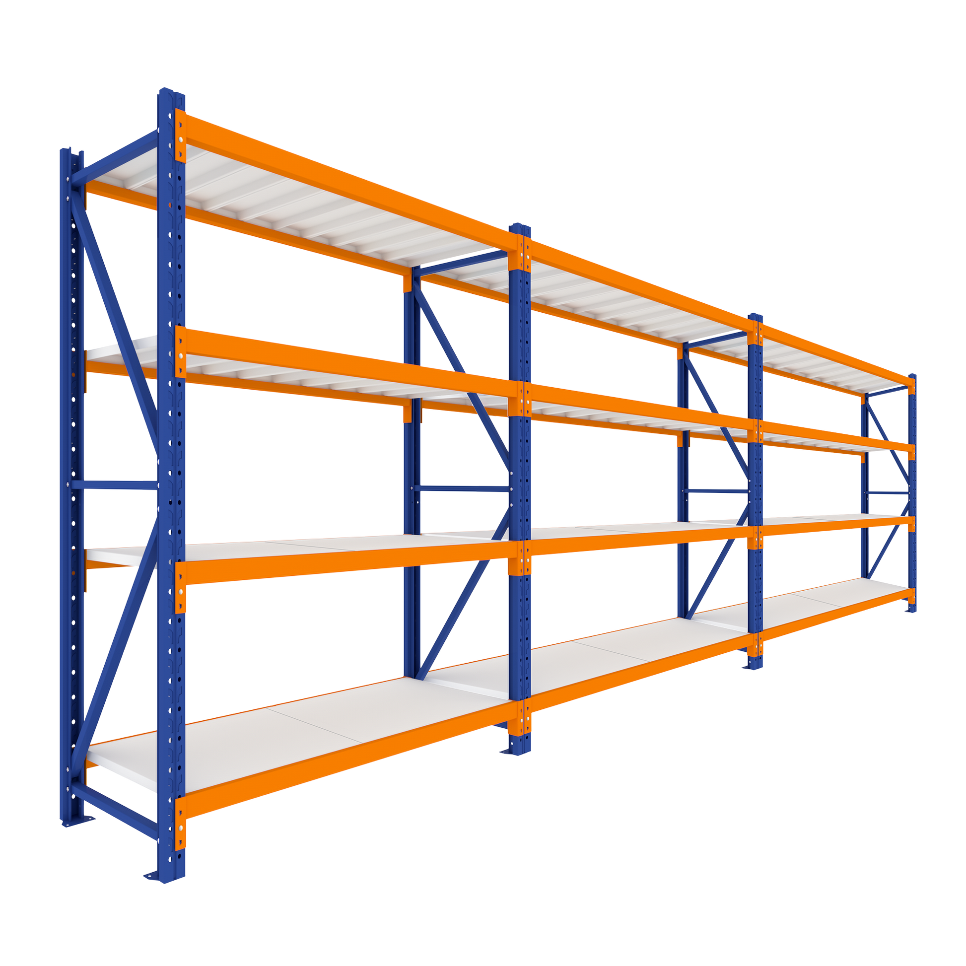 2.5M Tall Triple Bay Heavy Duty Shelving 5840 L x 2500 H x 600 D  Steelmates