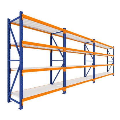 2.5M Tall Triple Bay Heavy Duty Shelving 5840 L x 2500 H x 600 D  Steelmates