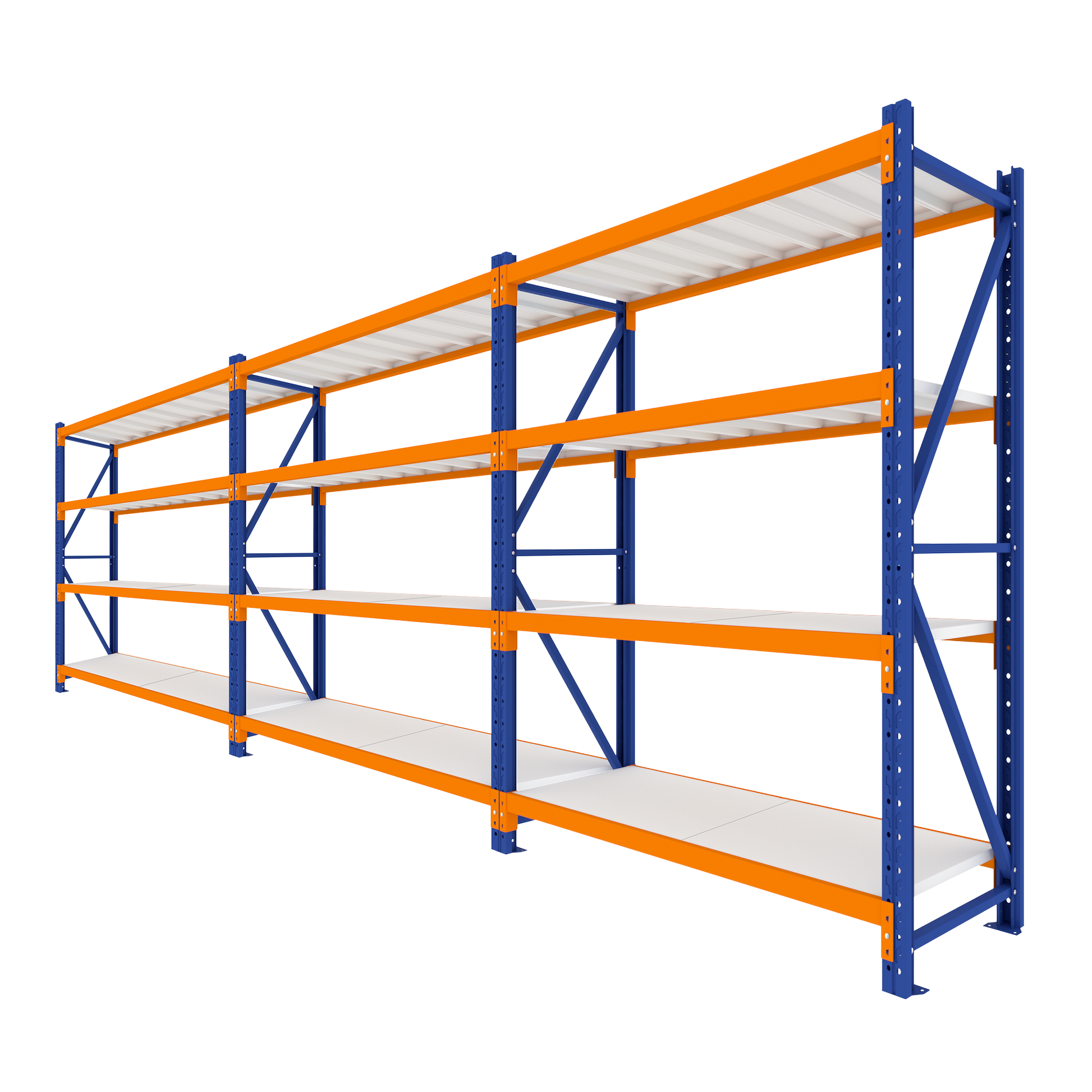 2.5M Tall Triple Bay Heavy Duty Shelving 5840 L x 2500 H x 600 D  Steelmates