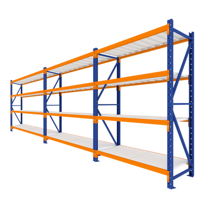 2.5M Tall Triple Bay Heavy Duty Shelving 5840 L x 2500 H x 600 D  Steelmates