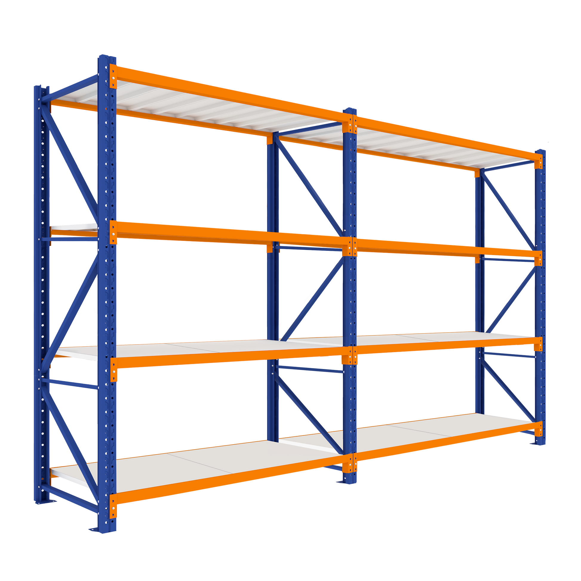 3.0M Tall Double Bay heavy duty shelving 3920L X 3000H X 600D  Steelmates