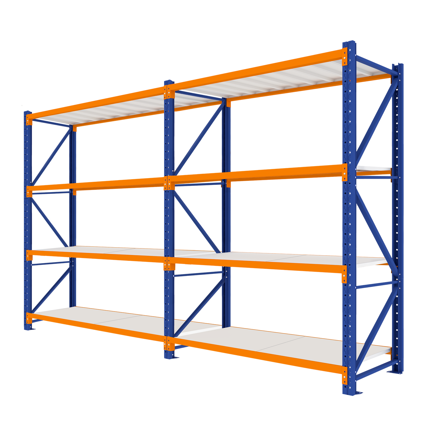 3.0M Tall Double Bay heavy duty shelving 3920L X 3000H X 600D  Steelmates