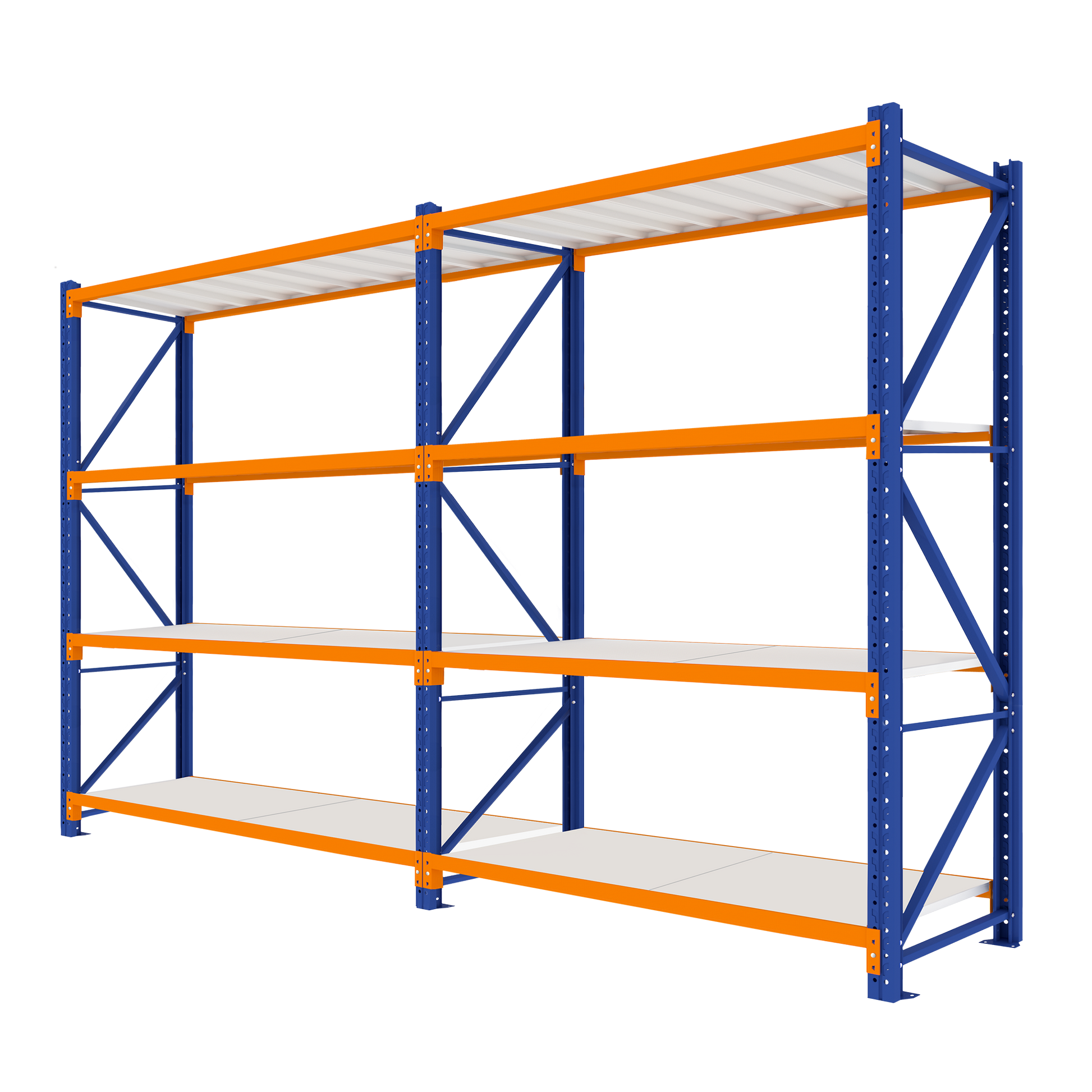 3.0M Tall Double Bay heavy duty shelving 3920L X 3000H X 600D  Steelmates