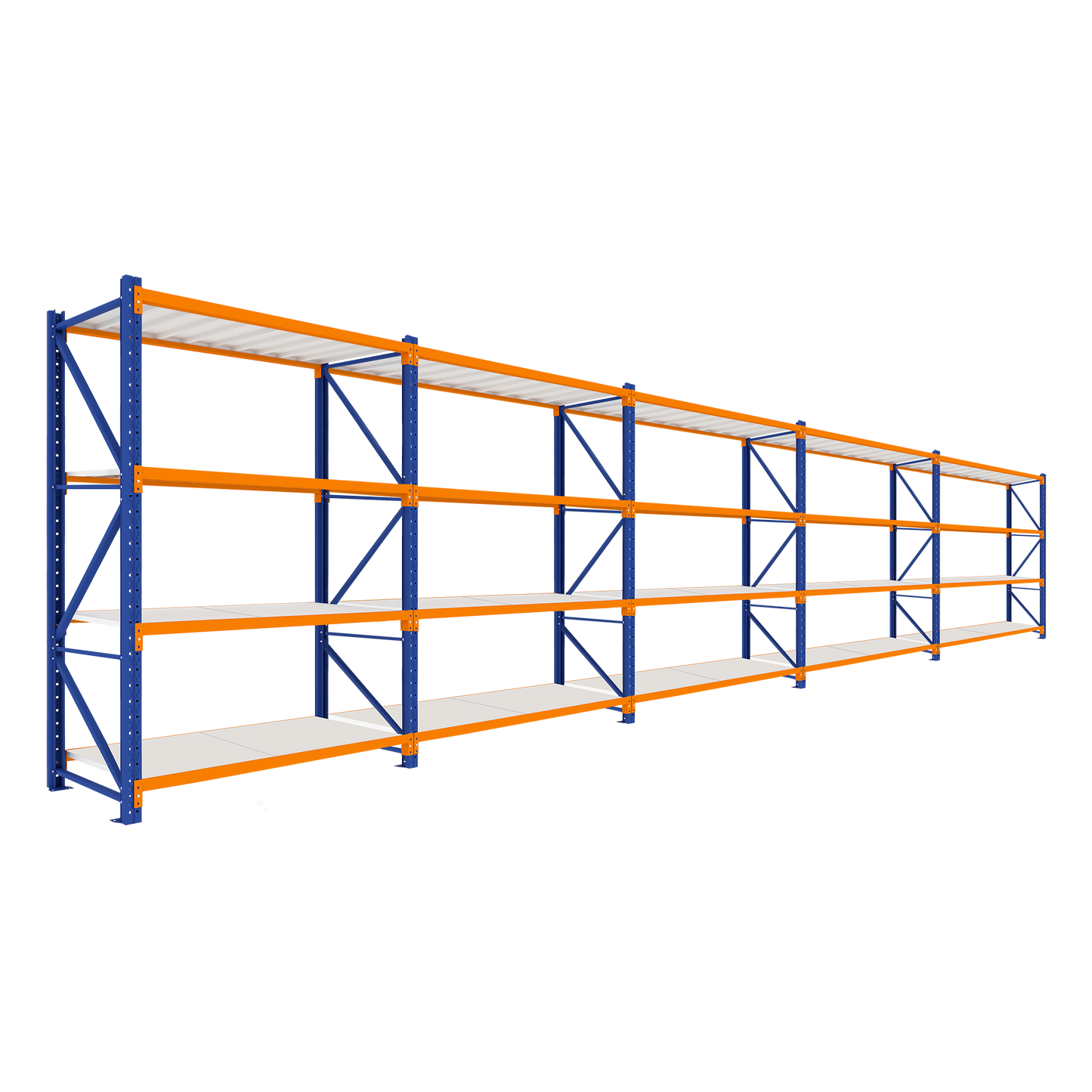 3.0M Tall Five Bay Heavy Duty Shelving 9680L X 3000H X 600D  Steelmates