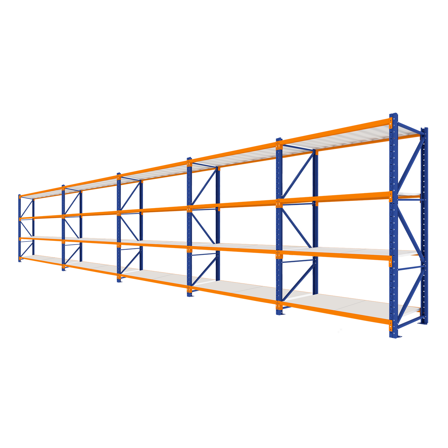 3.0M Tall Five Bay Heavy Duty Shelving 9680L X 3000H X 600D  Steelmates