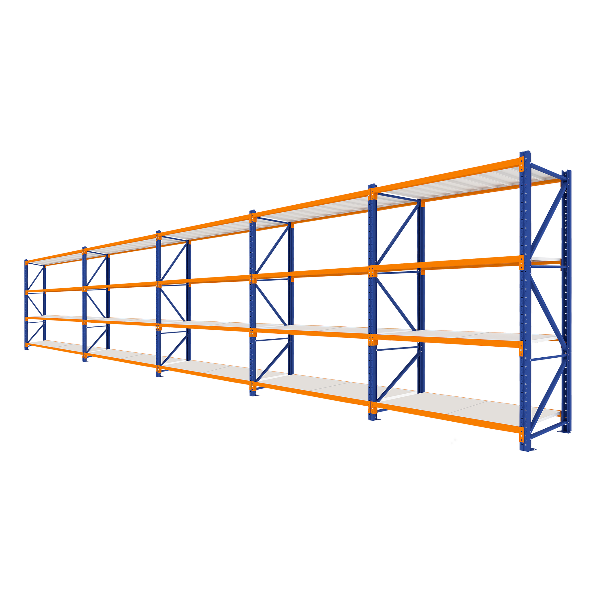 3.0M Tall Five Bay Heavy Duty Shelving 9680L X 3000H X 600D  Steelmates