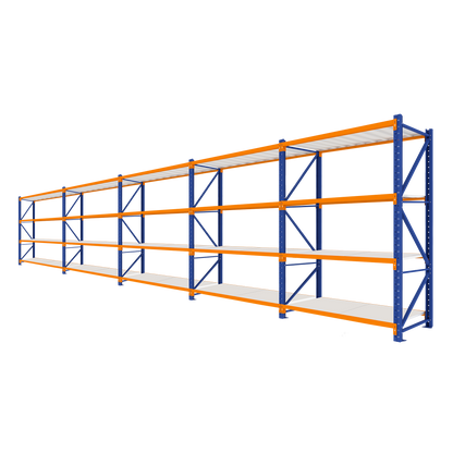 3.0M Tall Five Bay Heavy Duty Shelving 9680L X 3000H X 600D  Steelmates