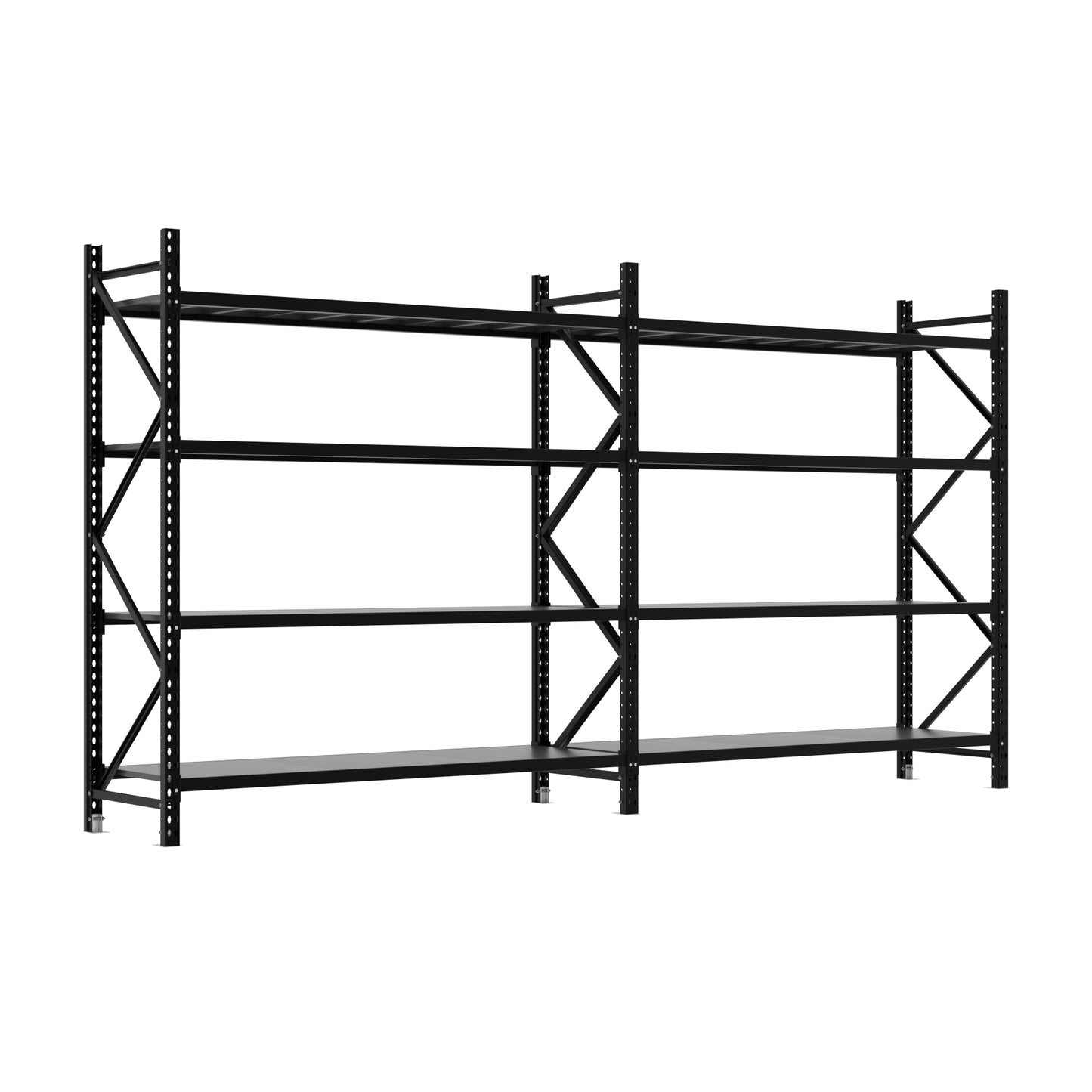 Double Bay Commercial Shelving 3765 L x 2000 H x 600 D