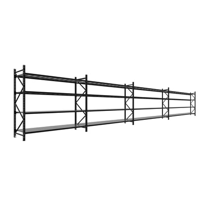 Four Bay Commercial Shelving 9875 L x 2000 H x 600 D