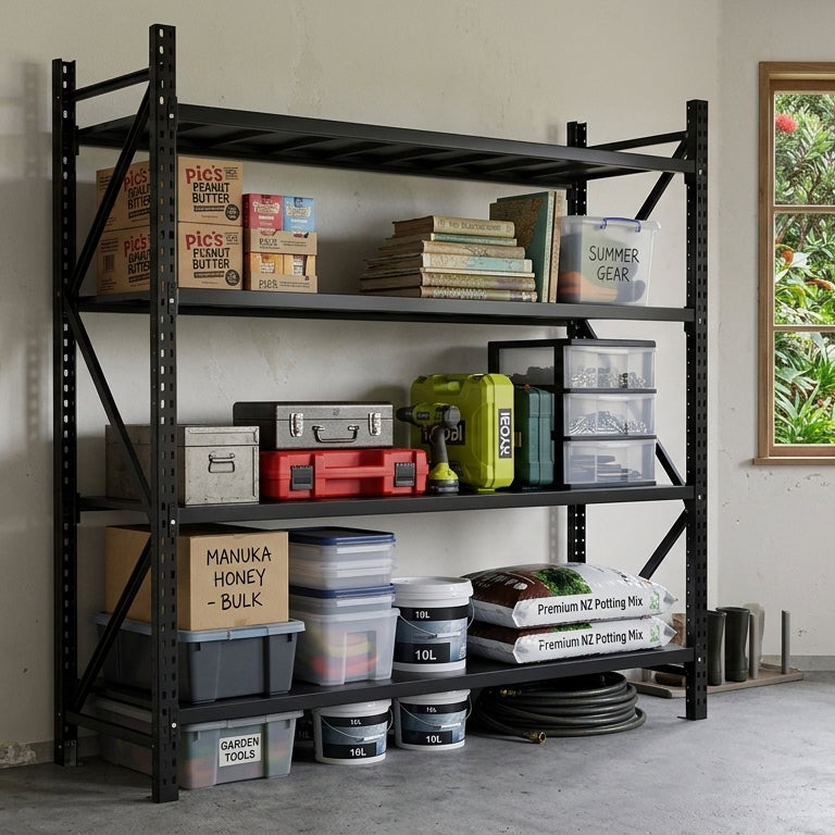 1.6M Tall Commercial Shelving 1910 Series  Steelmates