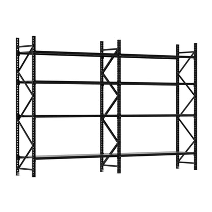 2.5M Tall Double Bay Commercial Shelving 3765L X 2500H X 600D