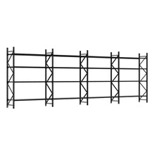 2.5M Tall Four Bay Commercial Shelving 7475L X 2500H X 600D