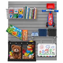 Kids Toys Storage Kit – Slatwall Playroom Organisation System  Steelmates