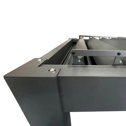 Wall-Mounted Manual Double-Layer Louver Pergola 3×4×2.5m  Steelmates