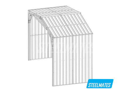 [grey]Modular Garage Middle Module 1686L x 3360W