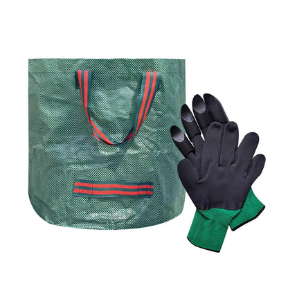 Large Capacity Garden Waste Bag Set PP Woven Leaf Collection Bag with Claw Gloves  Steelmates