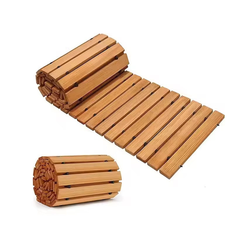 Roll Out Wooden Garden Pathway for Outdoor Walkways  Steelmates