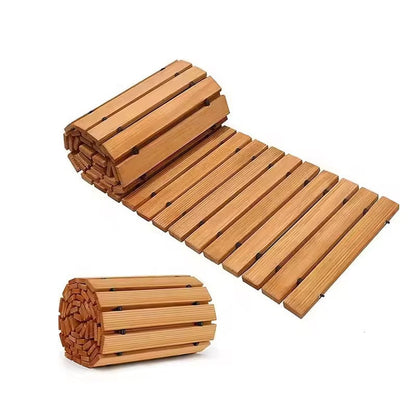 Roll Out Wooden Garden Pathway for Outdoor Walkways  Steelmates