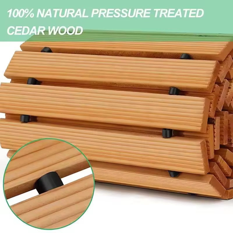Roll Out Wooden Garden Pathway for Outdoor Walkways  Steelmates