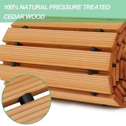 Roll Out Wooden Garden Pathway for Outdoor Walkways  Steelmates